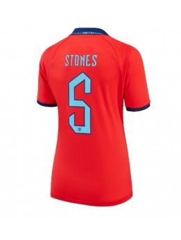 Billige England John Stones #5 Bortedrakt Dame VM 2022 Kortermet